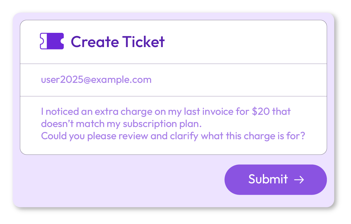 Talk to Your Support Team, Track Every Issue